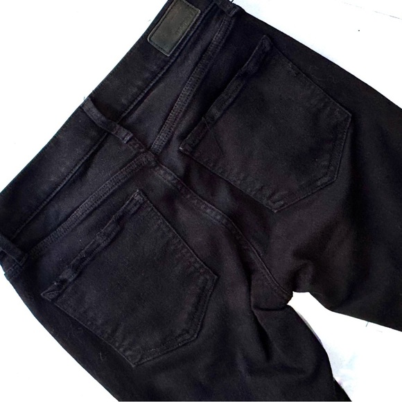 Express black distressed raw hem skinny jean ❤️ - Picture 4 of 5